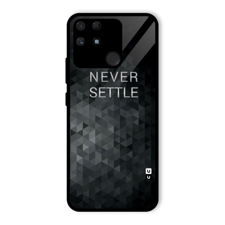 Abstract No Settle Glass Back Case for Realme Narzo 50A
