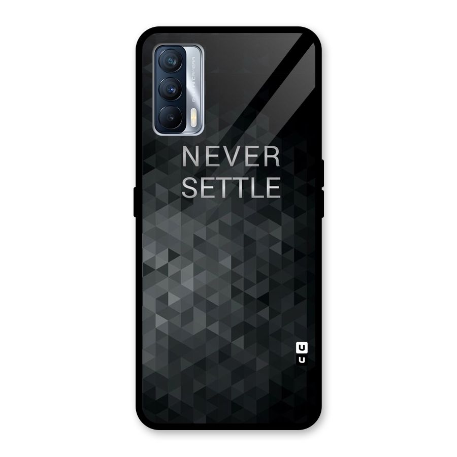 Abstract No Settle Glass Back Case for Realme X7