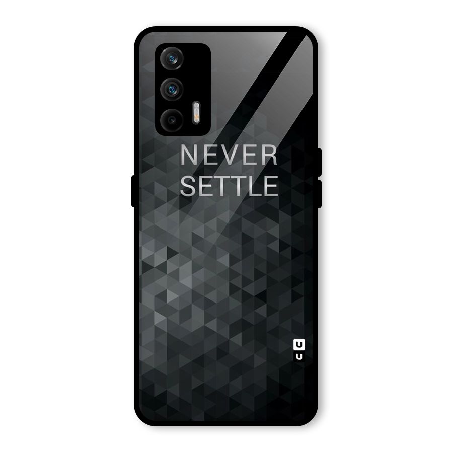 Abstract No Settle Glass Back Case for Realme X7 Max