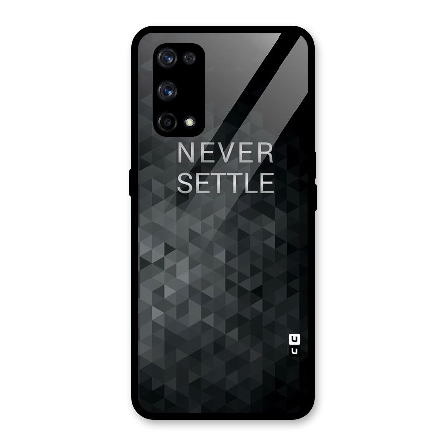 Abstract No Settle Glass Back Case for Realme X7 Pro