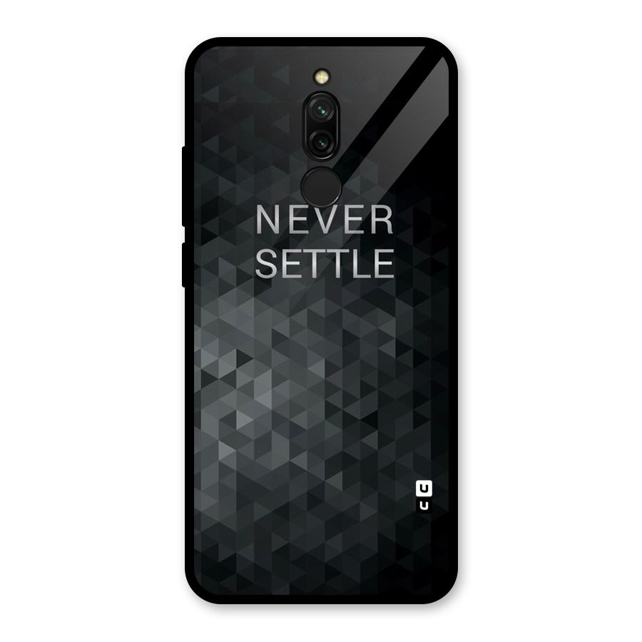 Abstract No Settle Glass Back Case for Redmi 8