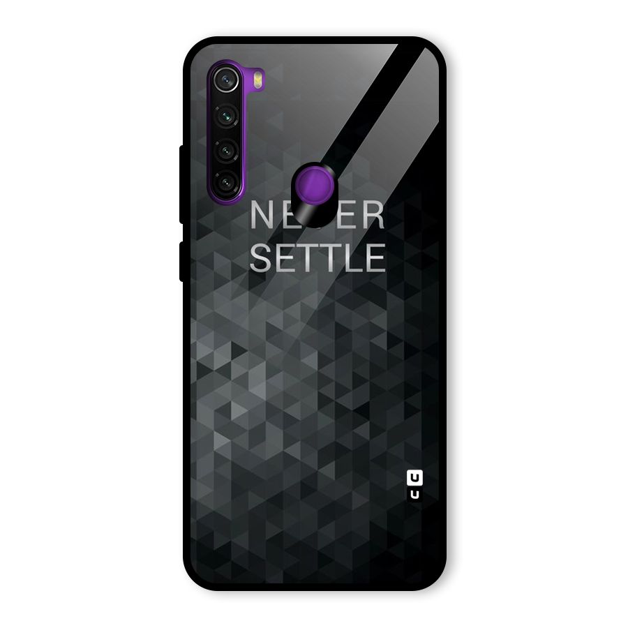 Abstract No Settle Glass Back Case for Redmi Note 8