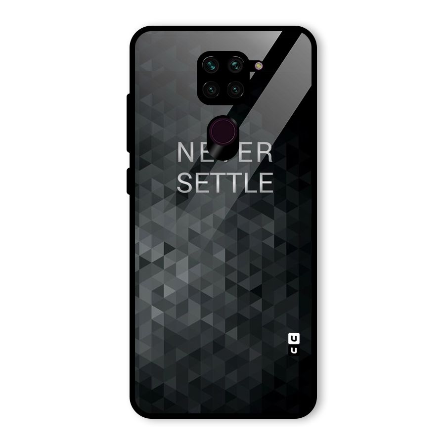 Abstract No Settle Glass Back Case for Redmi Note 9