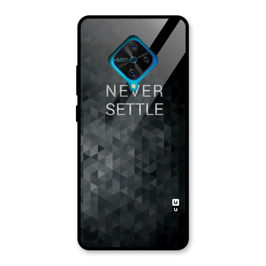 Abstract No Settle Glass Back Case for Vivo S1 Pro