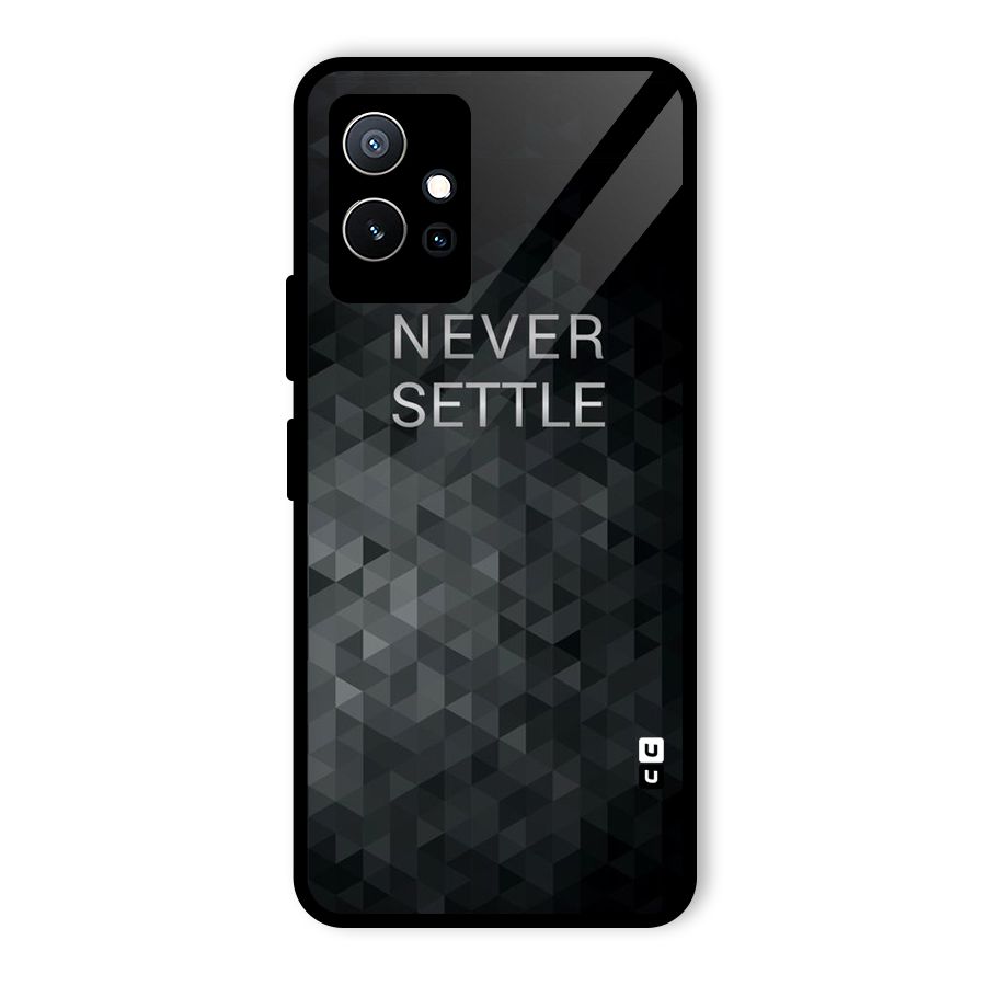 Abstract No Settle Glass Back Case for Vivo T1 5G