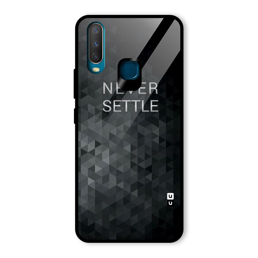 Abstract No Settle Glass Back Case for Vivo U10