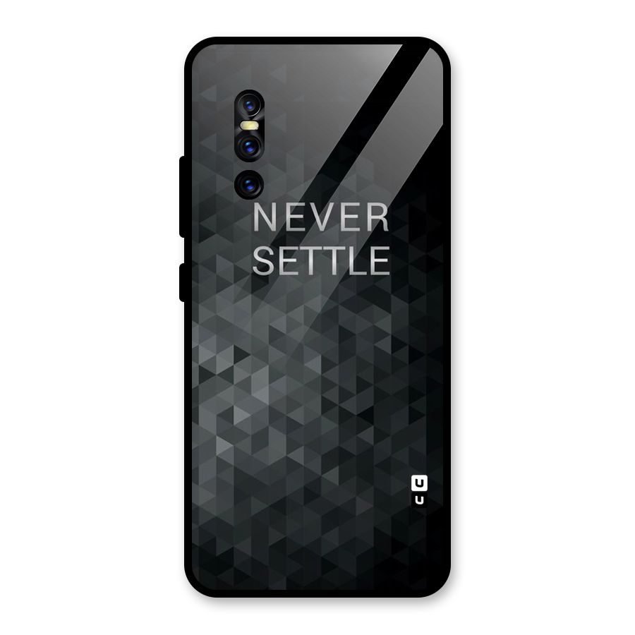 Abstract No Settle Glass Back Case for Vivo V15 Pro