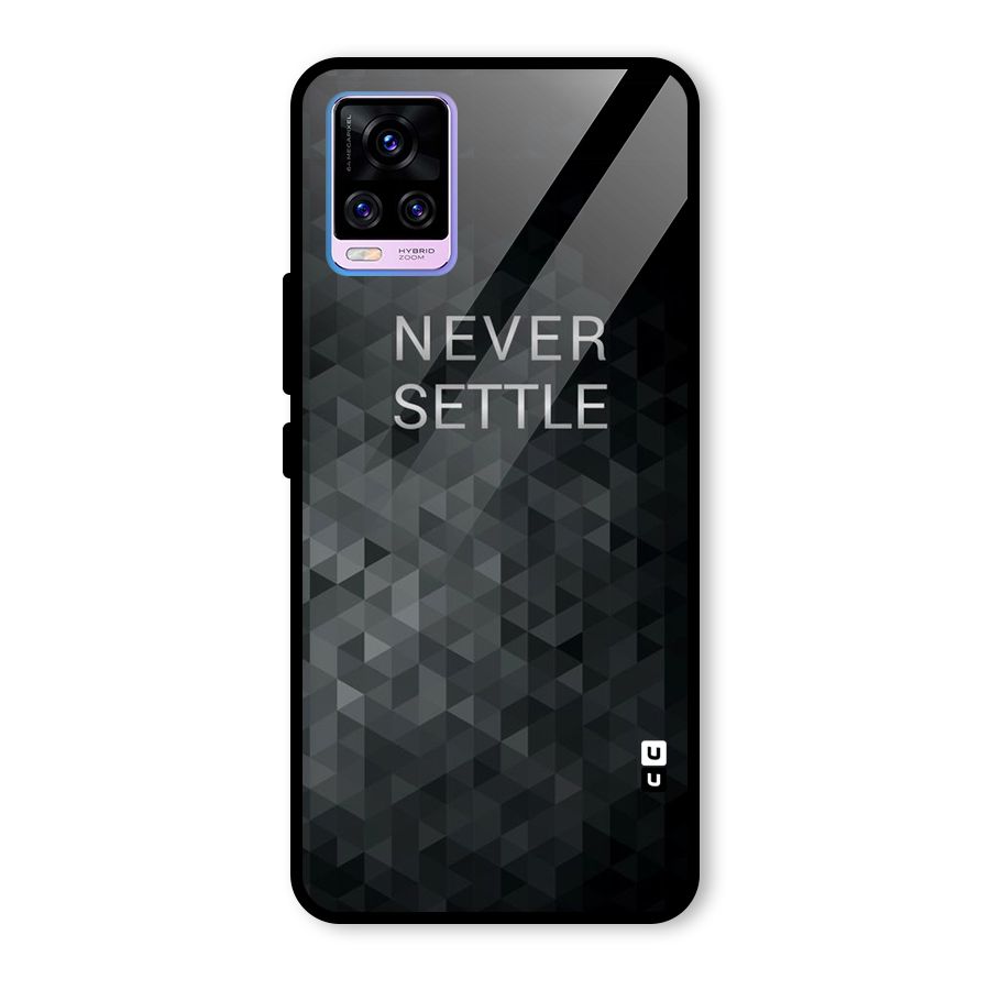 Abstract No Settle Glass Back Case for Vivo V20 Pro
