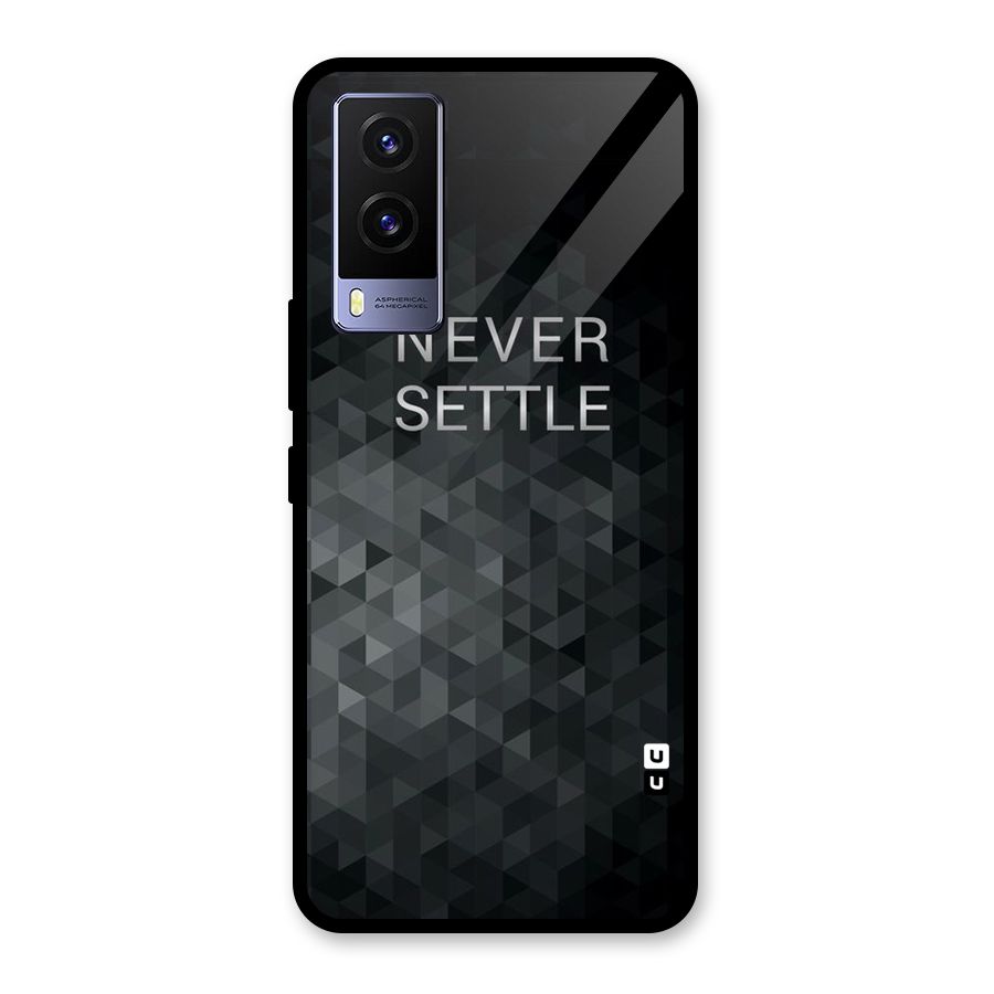 Abstract No Settle Glass Back Case for Vivo V21e 5G
