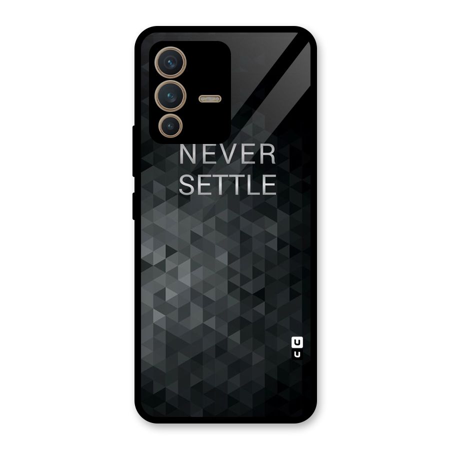 Abstract No Settle Glass Back Case for Vivo V23 5G