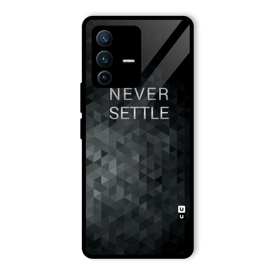 Abstract No Settle Glass Back Case for Vivo V23 Pro