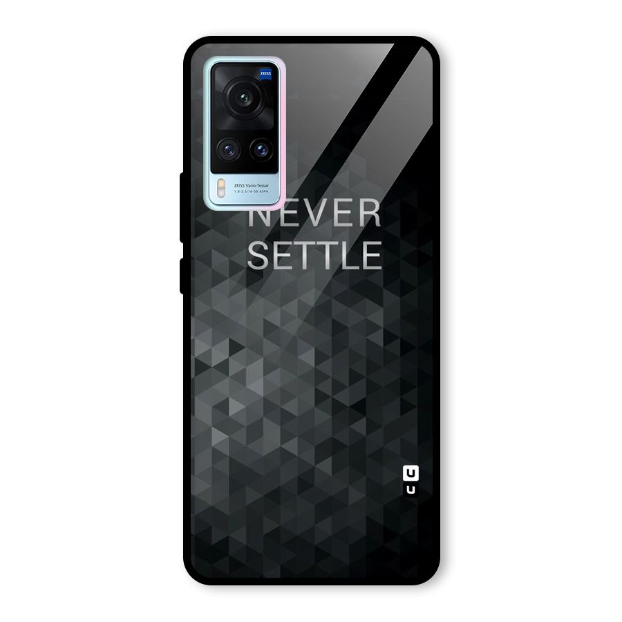 Abstract No Settle Glass Back Case for Vivo X60