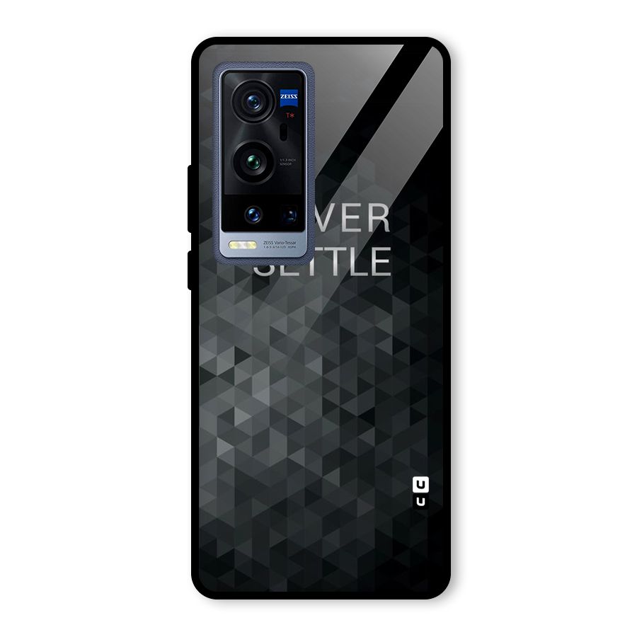 Abstract No Settle Glass Back Case for Vivo X60 Pro Plus