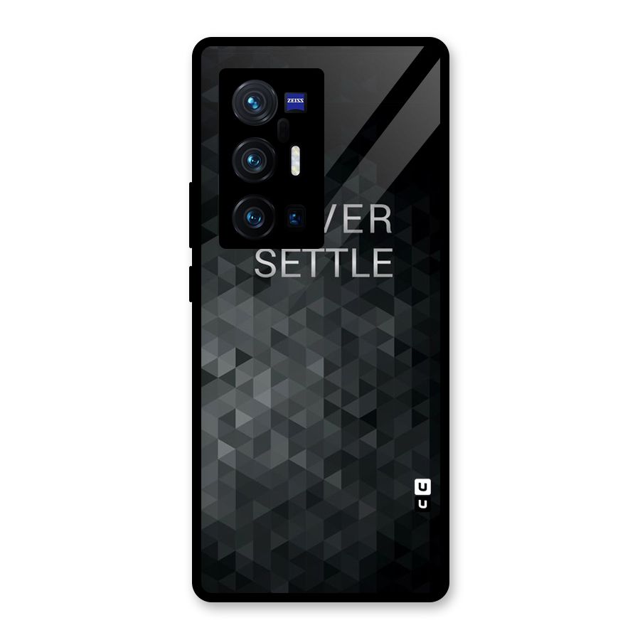 Abstract No Settle Glass Back Case for Vivo X70 Pro Plus