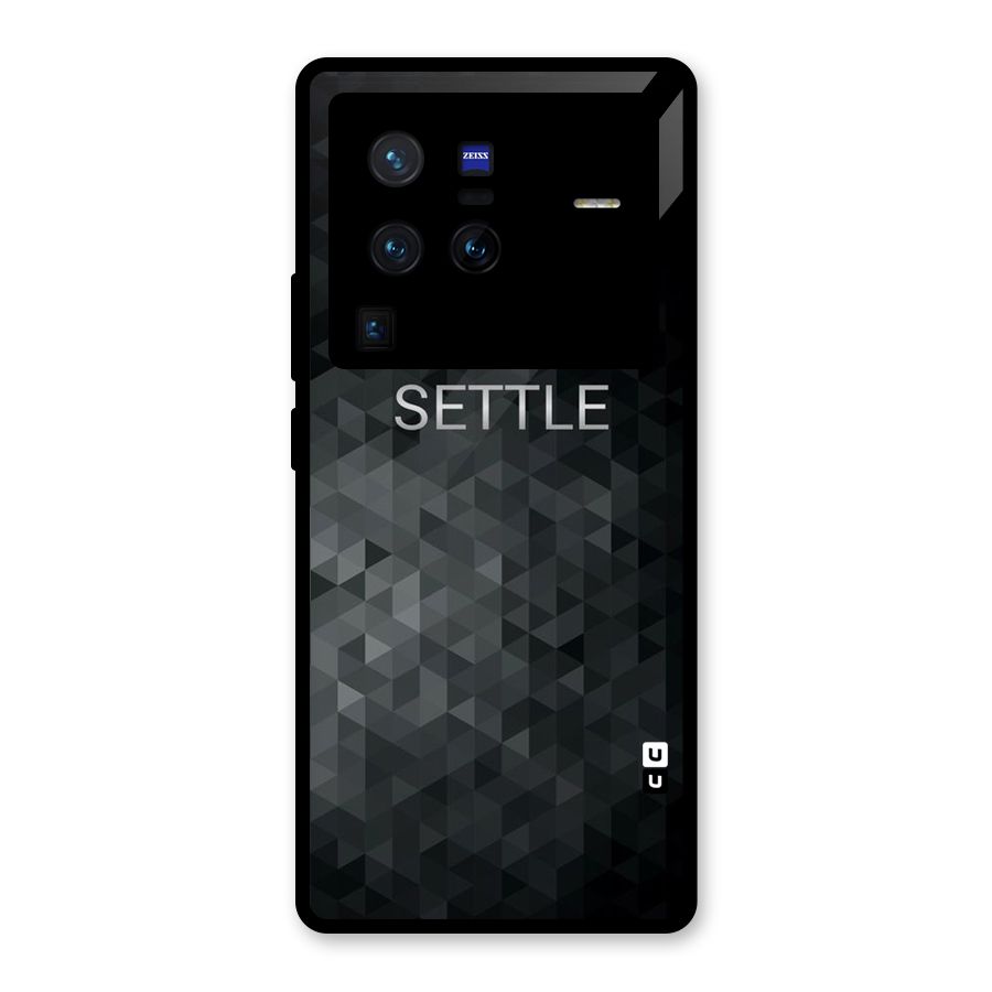 Abstract No Settle Glass Back Case for Vivo X80 Pro
