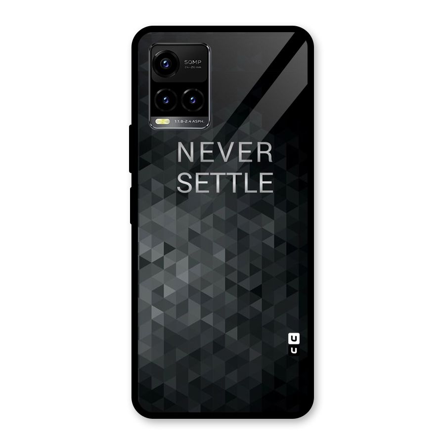 Abstract No Settle Glass Back Case for Vivo Y21T