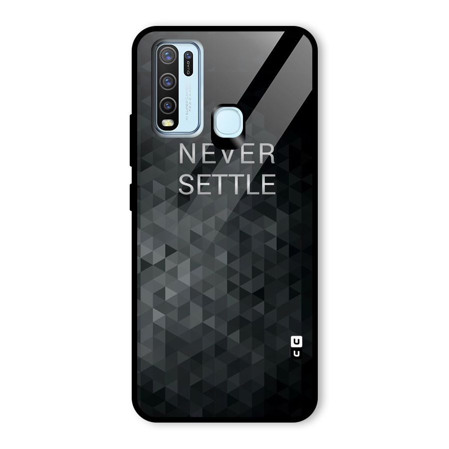 Abstract No Settle Glass Back Case for Vivo Y30