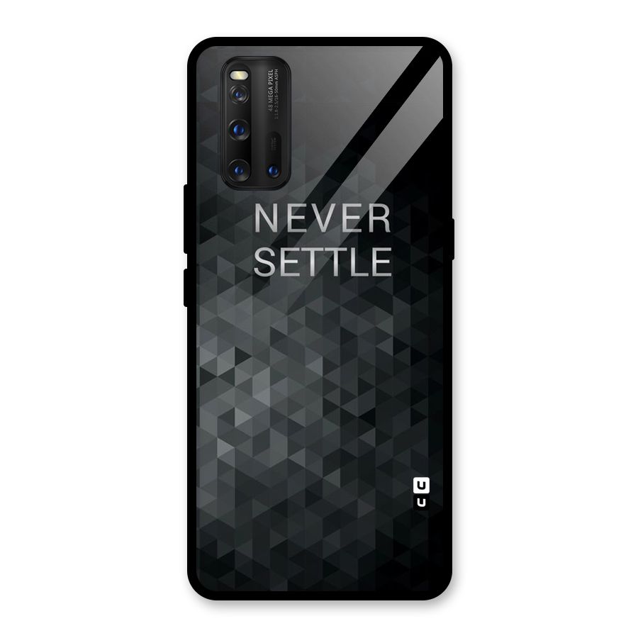 Abstract No Settle Glass Back Case for Vivo iQOO 3