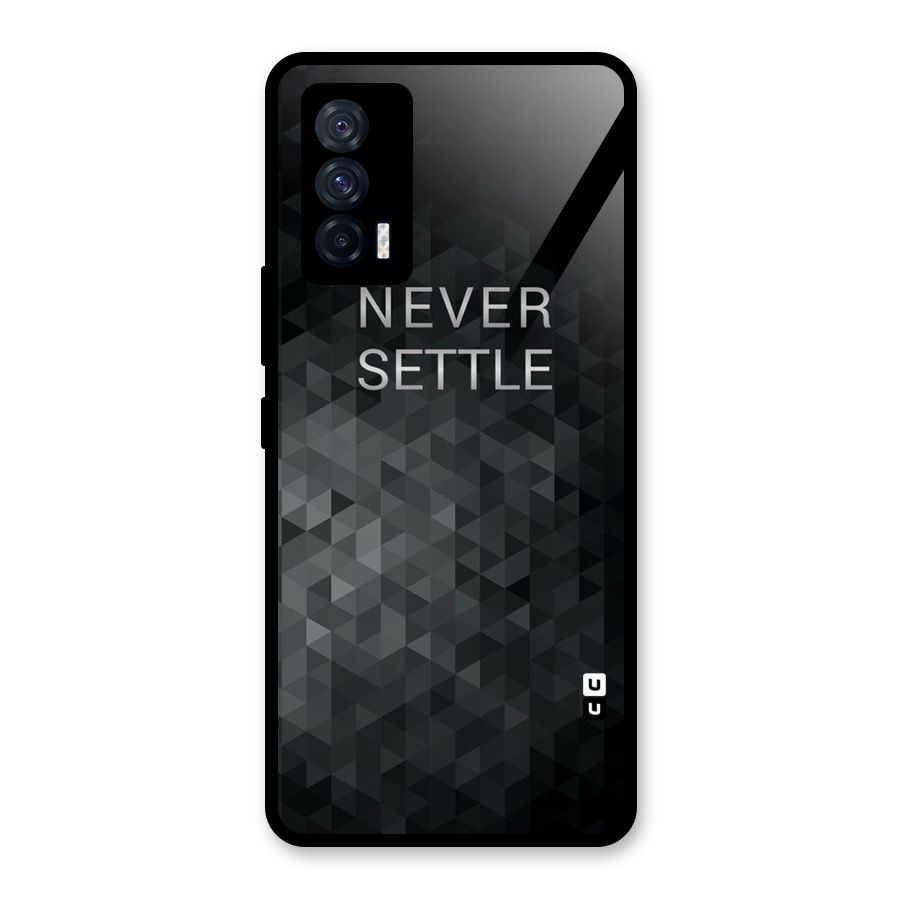 Abstract No Settle Glass Back Case for Vivo iQOO 7 5G