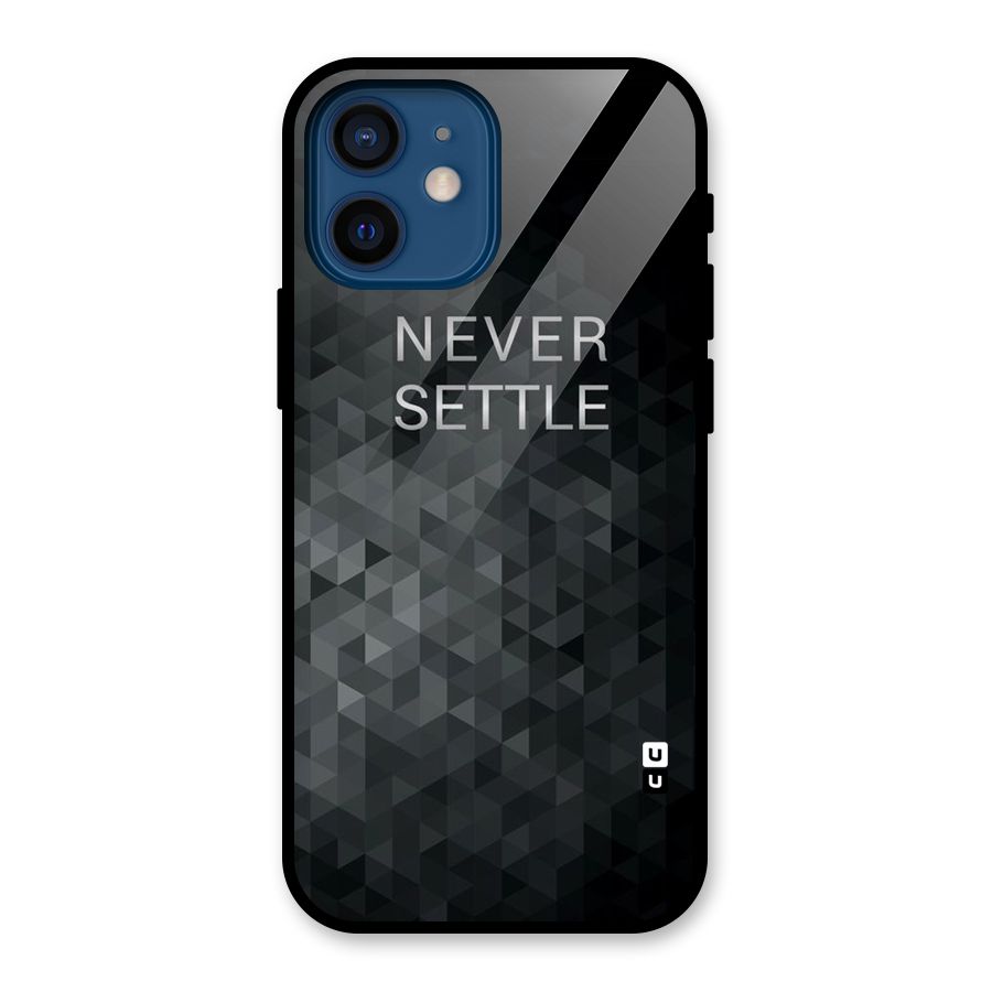 Abstract No Settle Glass Back Case for iPhone 12 Mini