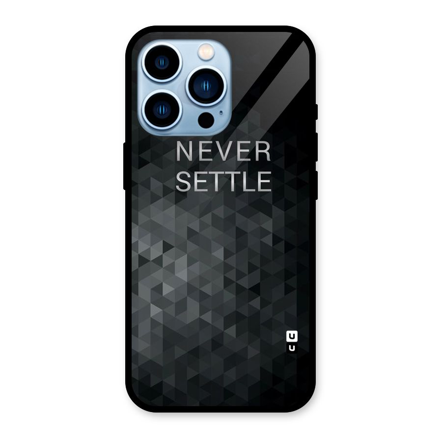 Abstract No Settle Glass Back Case for iPhone 13 Pro