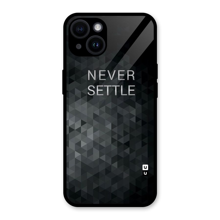 Abstract No Settle Glass Back Case for iPhone 14