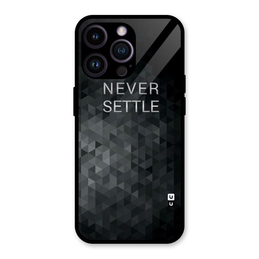 Abstract No Settle Glass Back Case for iPhone 14 Pro Max