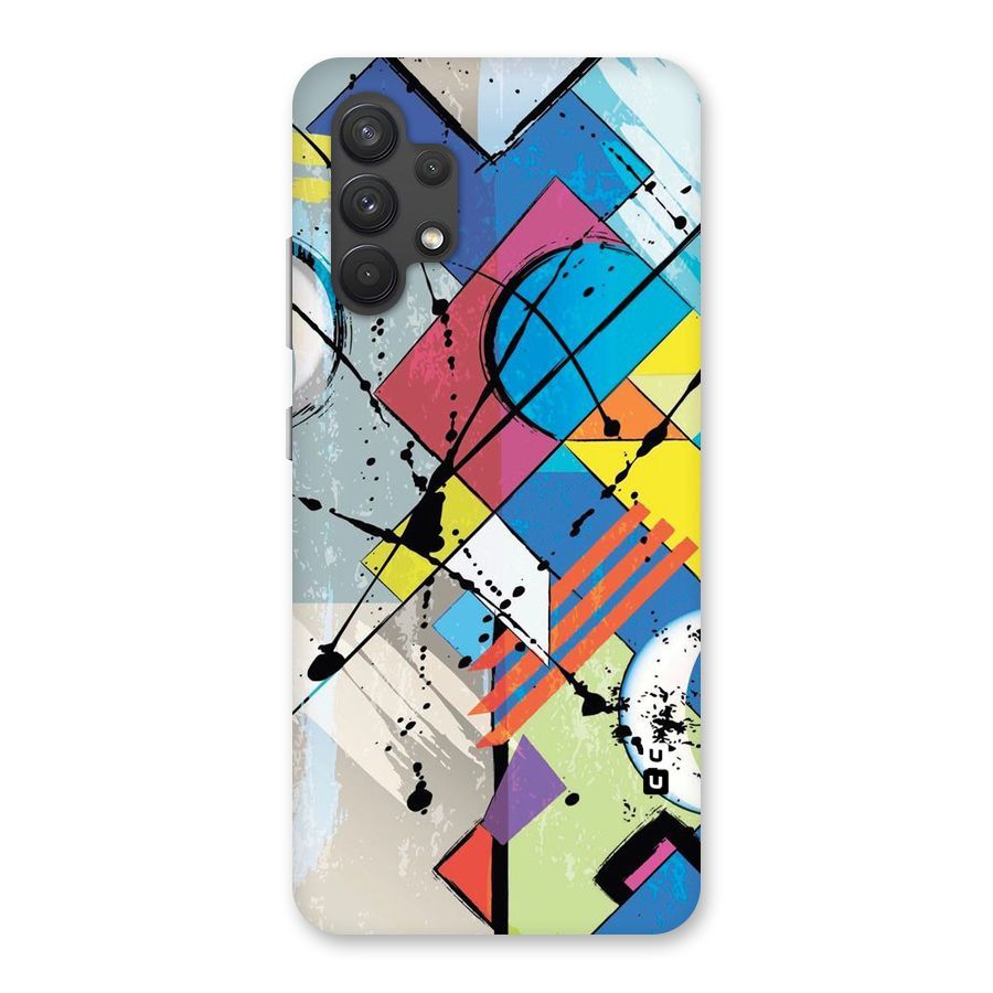 Abstract Paint Shape Back Case for Galaxy A32