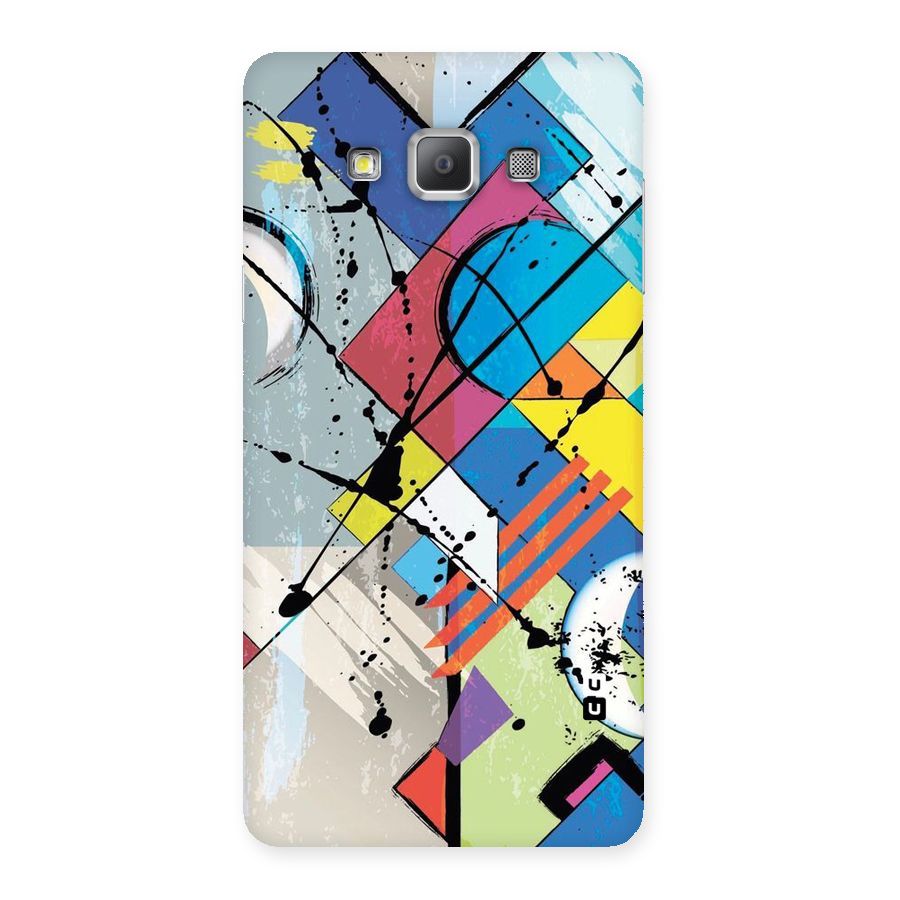 Abstract Paint Shape Back Case for Galaxy A7
