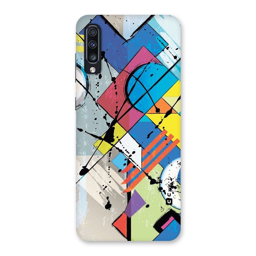 Abstract Paint Shape Back Case for Galaxy A70