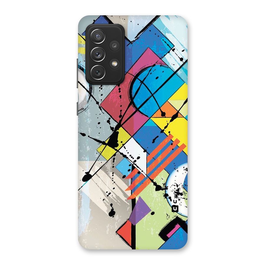 Abstract Paint Shape Back Case for Galaxy A72