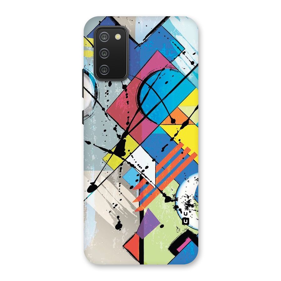 Abstract Paint Shape Back Case for Galaxy M02s