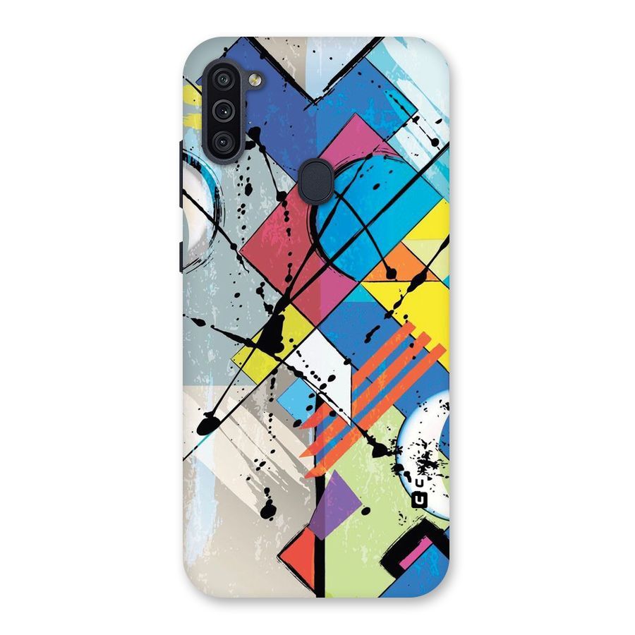 Abstract Paint Shape Back Case for Galaxy M11