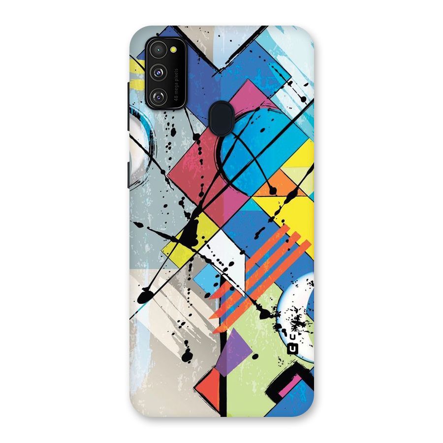 Abstract Paint Shape Back Case for Galaxy M30s
