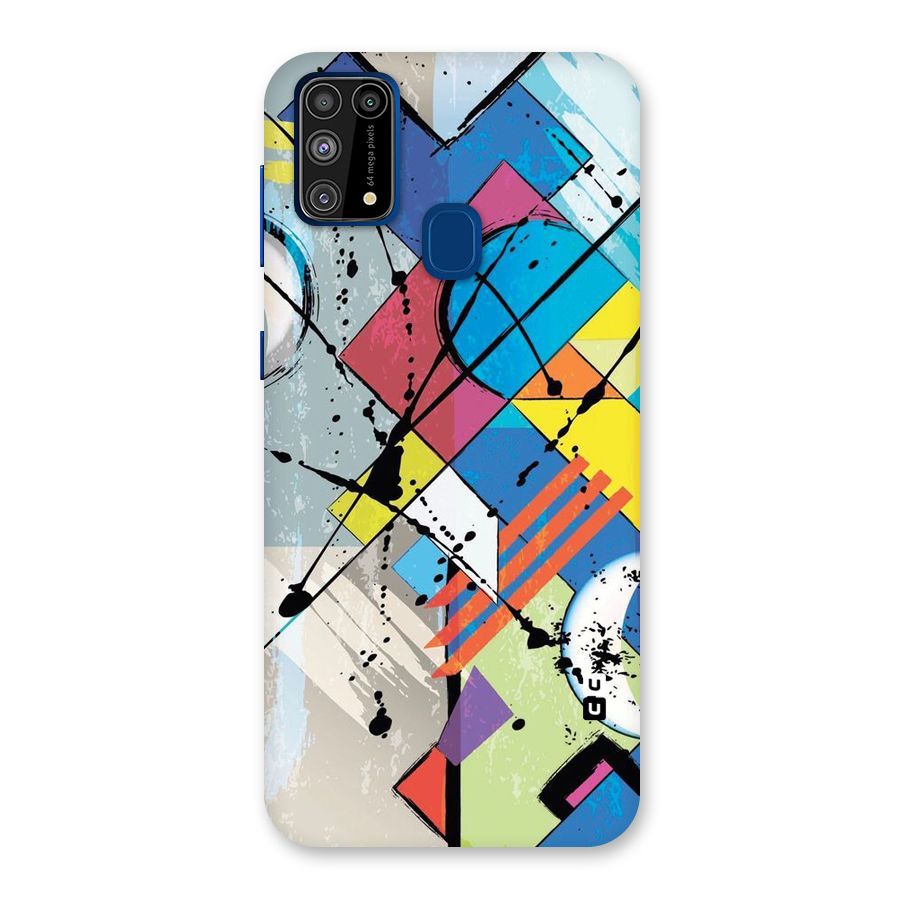 Abstract Paint Shape Back Case for Galaxy M31