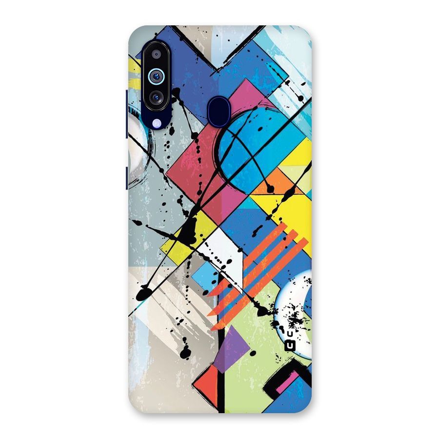 Abstract Paint Shape Back Case for Galaxy M40