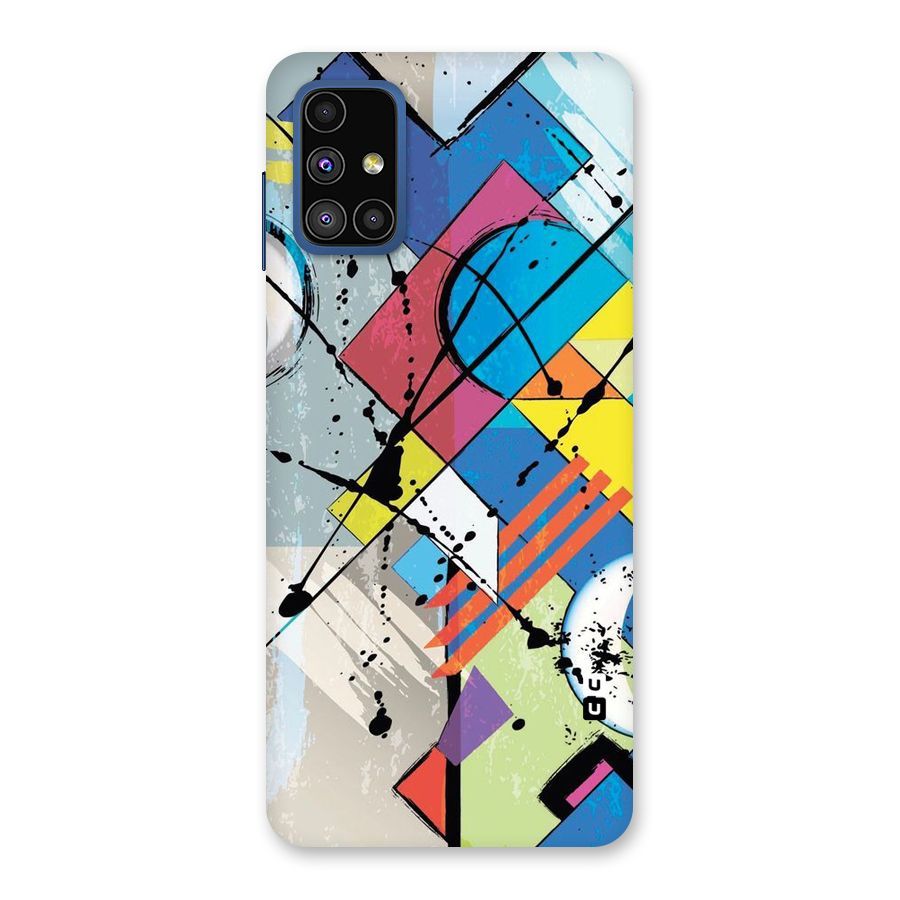 Abstract Paint Shape Back Case for Galaxy M51