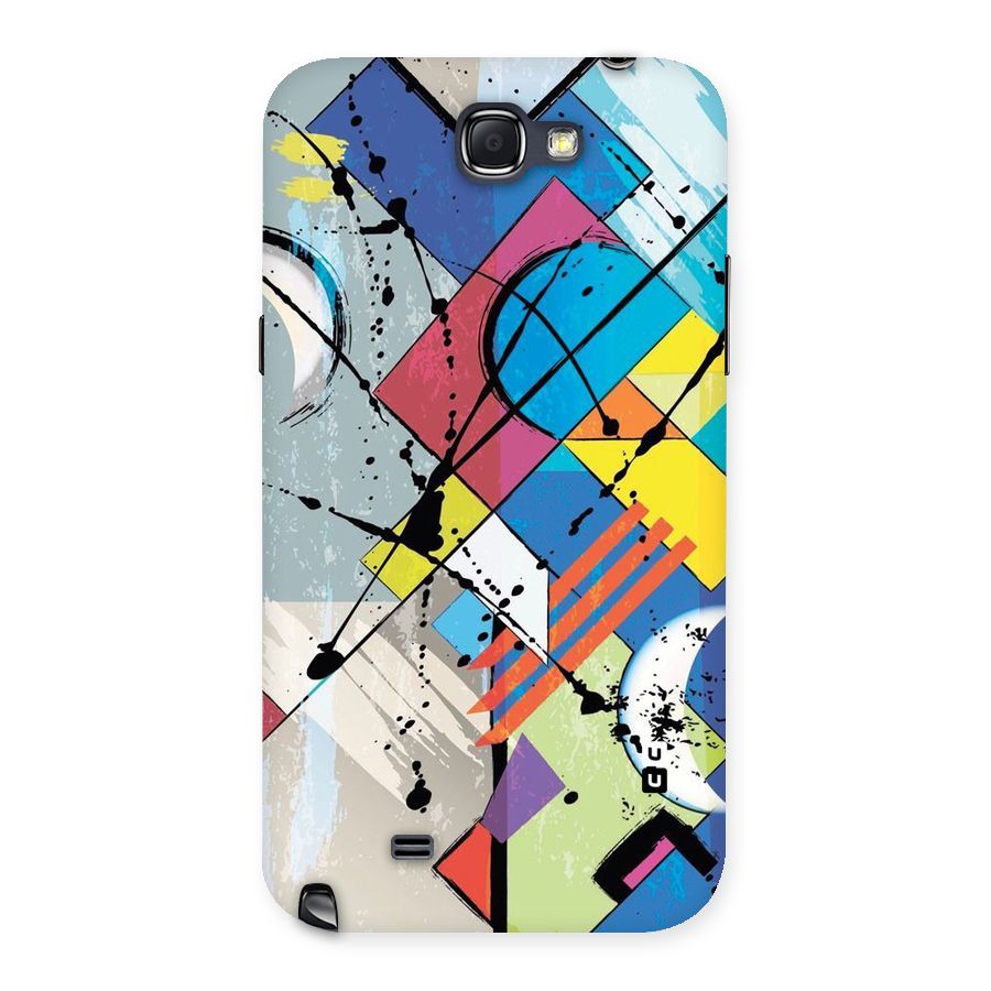 Abstract Paint Shape Back Case for Galaxy Note 2
