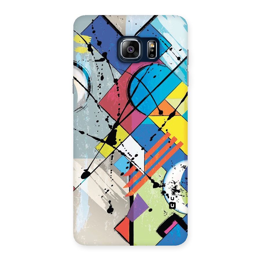 Abstract Paint Shape Back Case for Galaxy Note 5