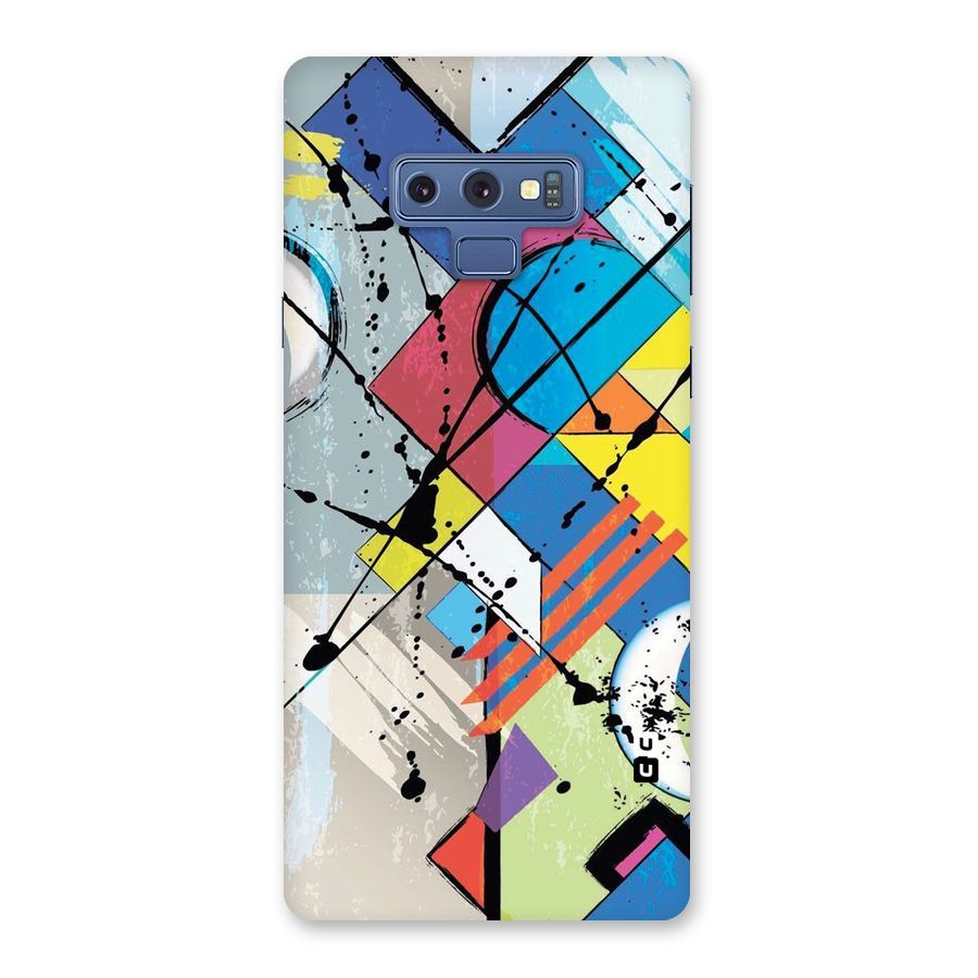 Abstract Paint Shape Back Case for Galaxy Note 9