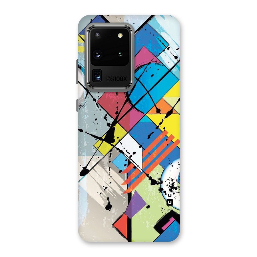Abstract Paint Shape Back Case for Galaxy S20 Ultra