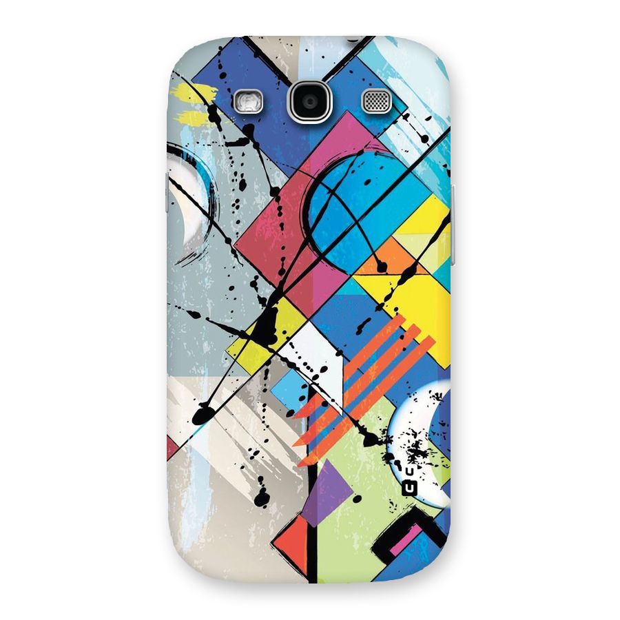Abstract Paint Shape Back Case for Galaxy S3