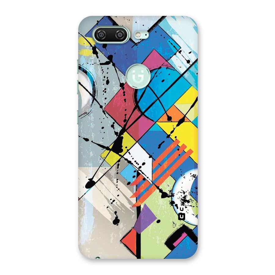 Abstract Paint Shape Back Case for Gionee S10