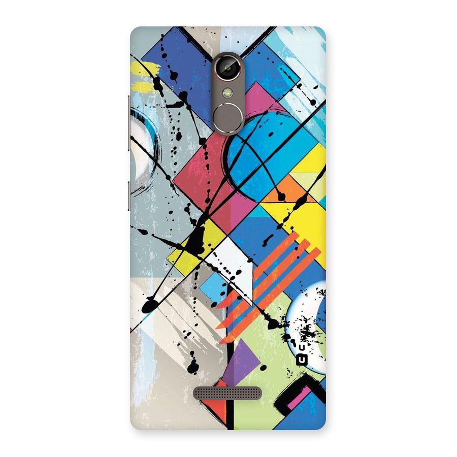 Abstract Paint Shape Back Case for Gionee S6s