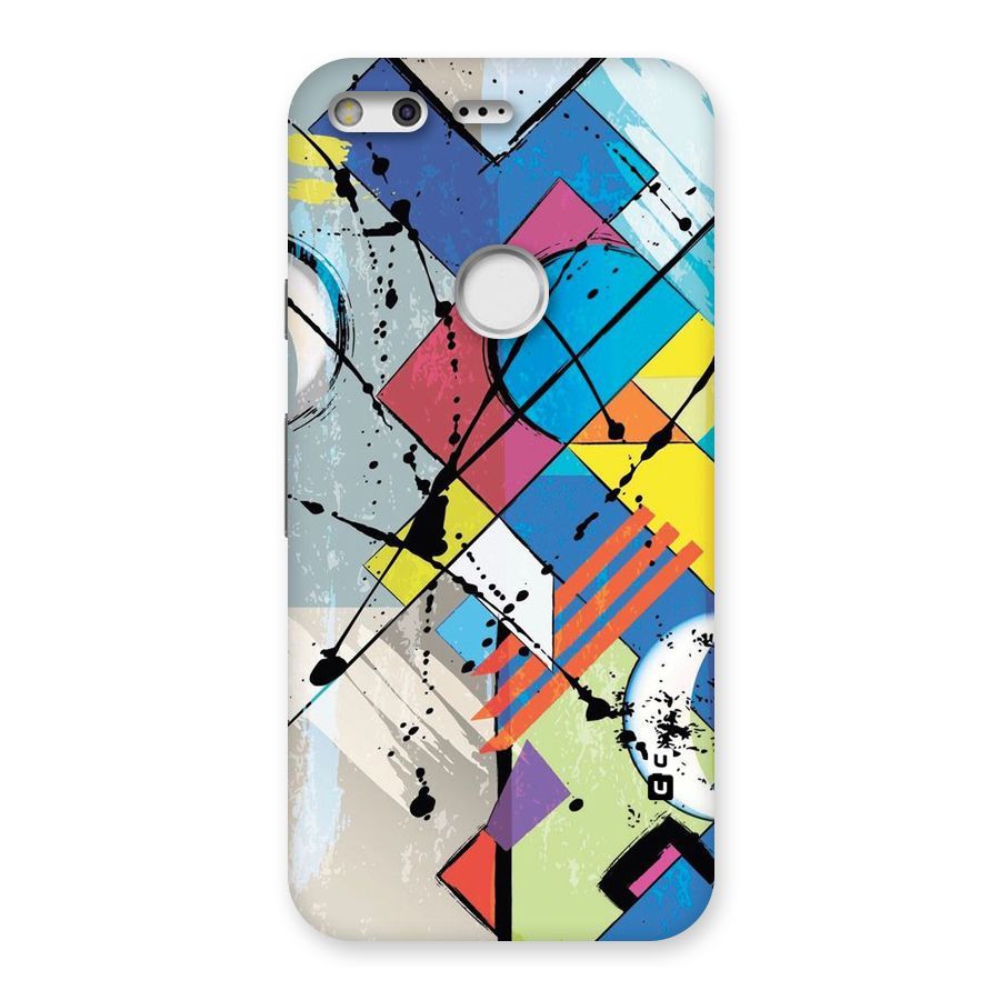Abstract Paint Shape Back Case for Google Pixel