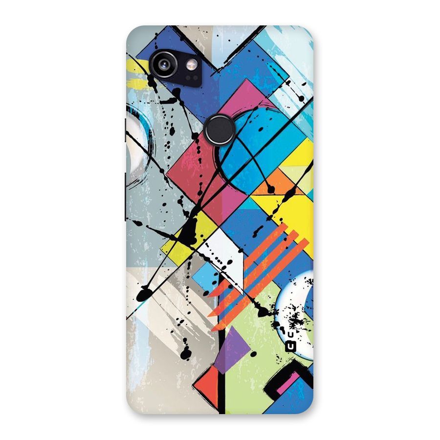Abstract Paint Shape Back Case for Google Pixel 2 XL