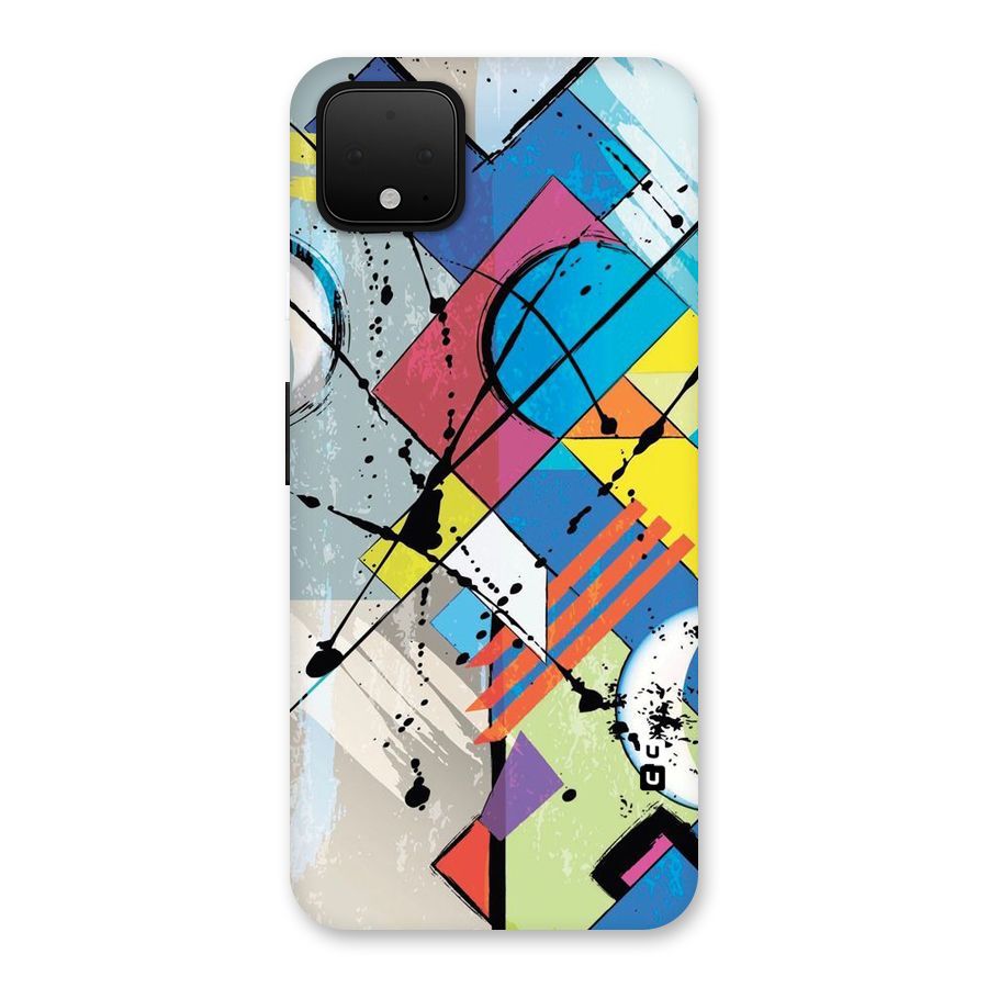 Abstract Paint Shape Back Case for Google Pixel 4 XL