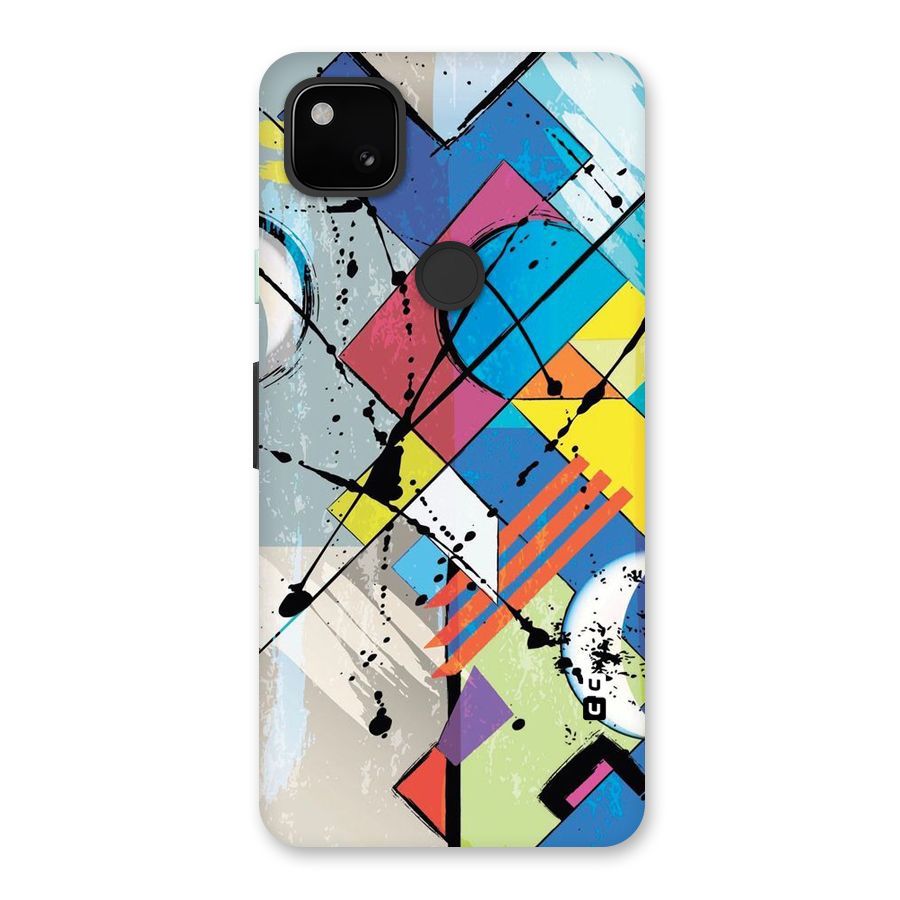 Abstract Paint Shape Back Case for Google Pixel 4a