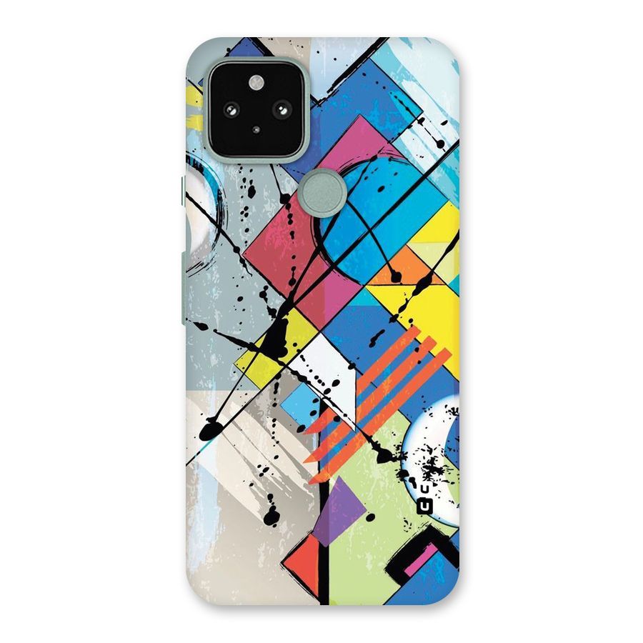 Abstract Paint Shape Back Case for Google Pixel 5