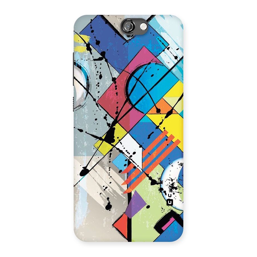 Abstract Paint Shape Back Case for HTC One A9